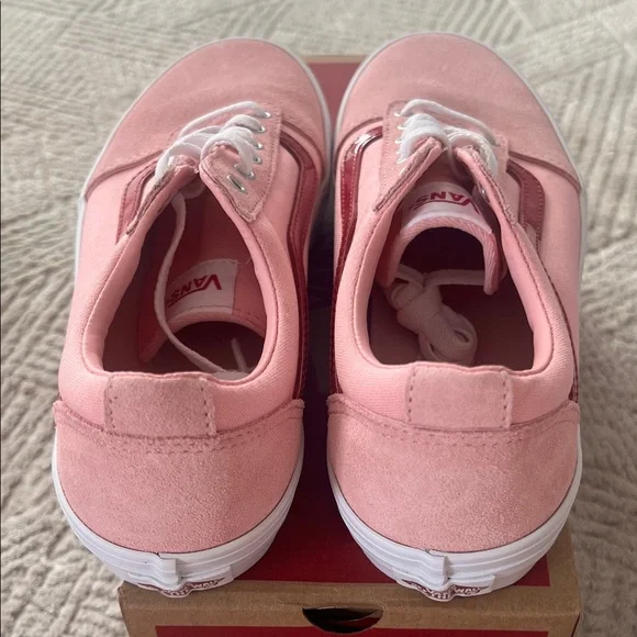 Women’s Vans Ward Glossy Coral Blush Shoes - Picture 3 of 7